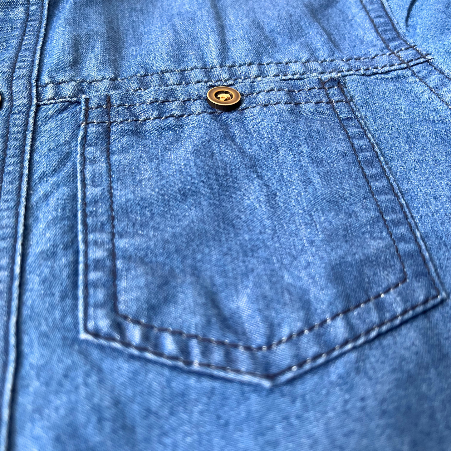 Camisa jean manga larga - azul
