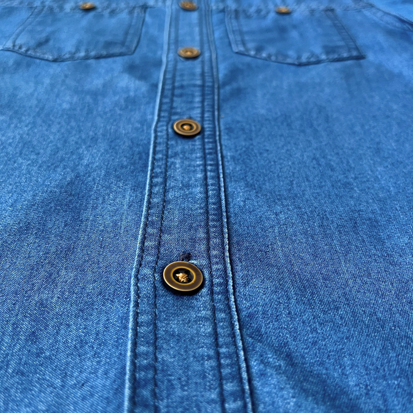 Camisa jean manga larga - azul