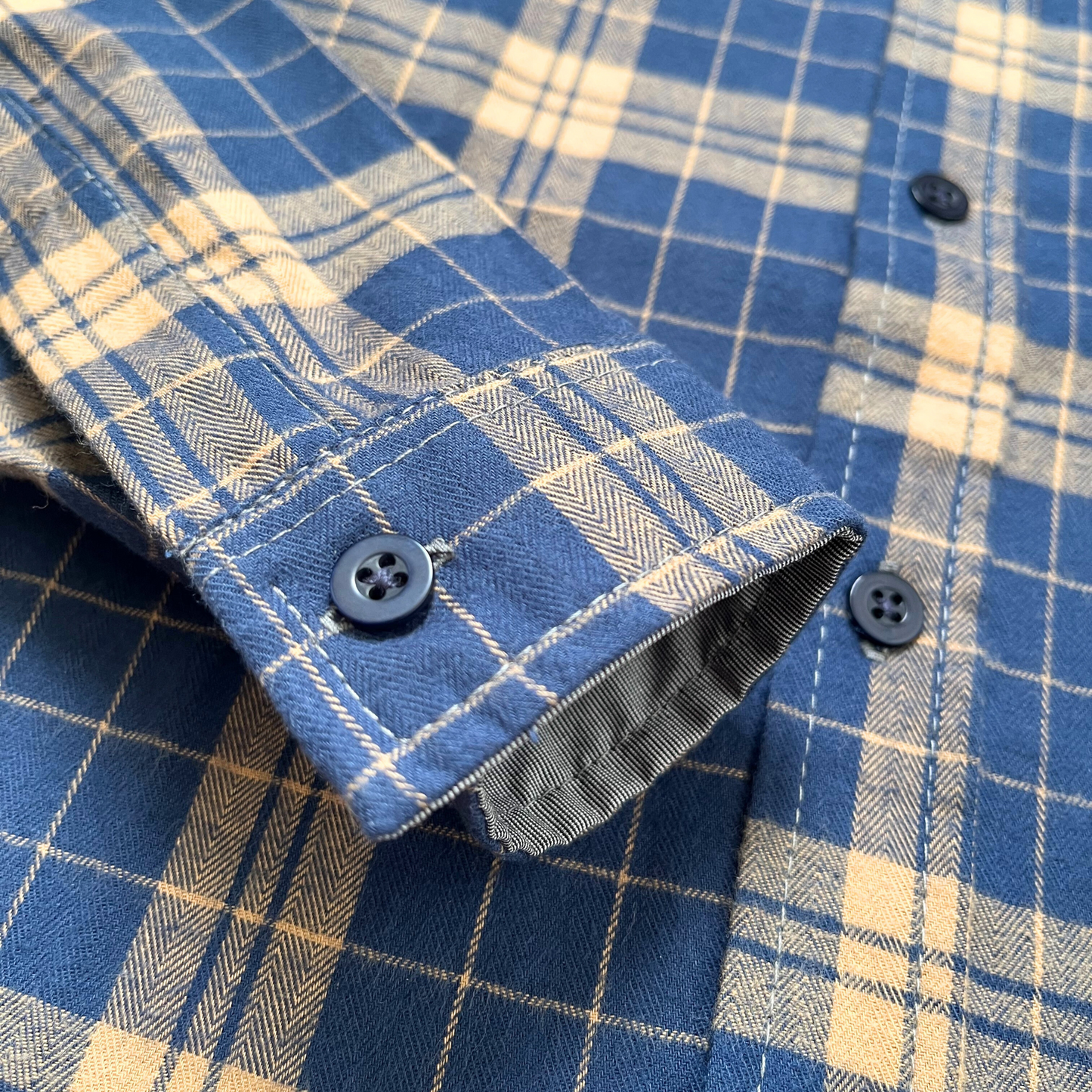 Camisa leñadora - Azul/beige