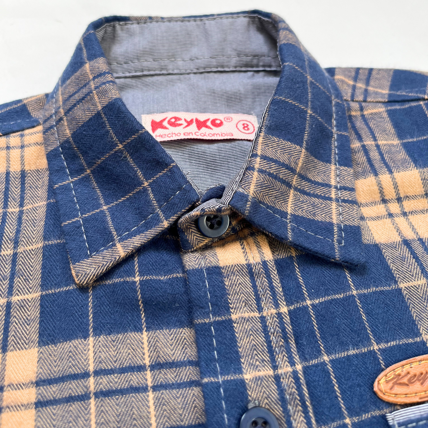 Camisa leñadora - Azul/beige