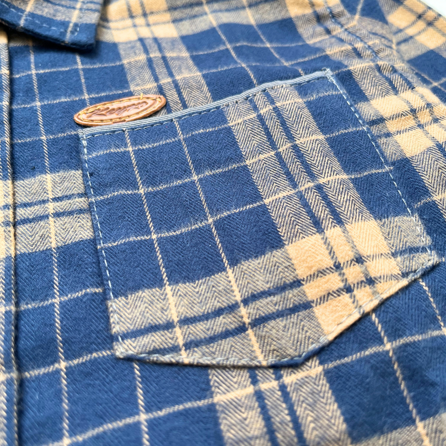Camisa leñadora - Azul/beige