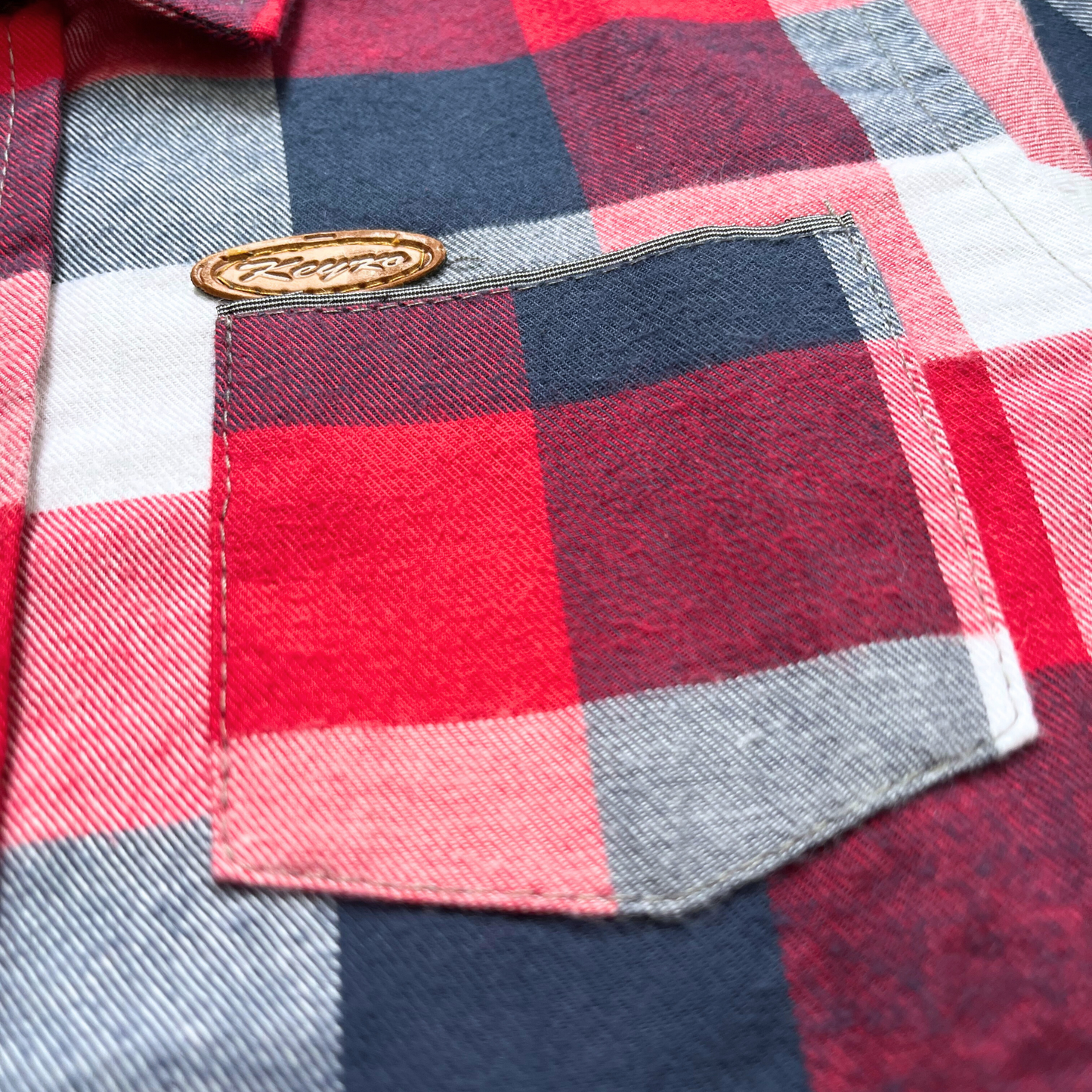Camisa leñadora - Rojo/azul