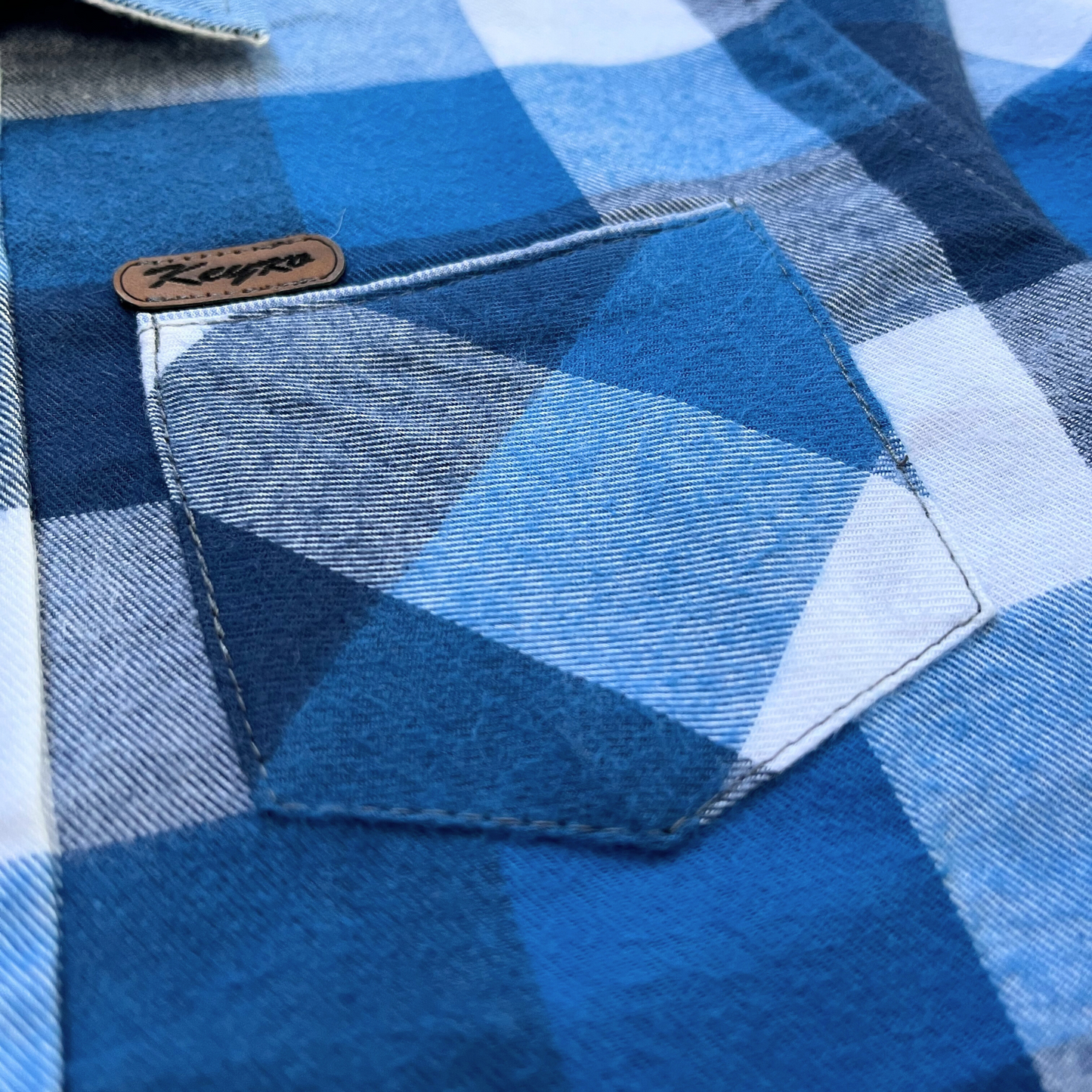 Camisa leñadora - Azul