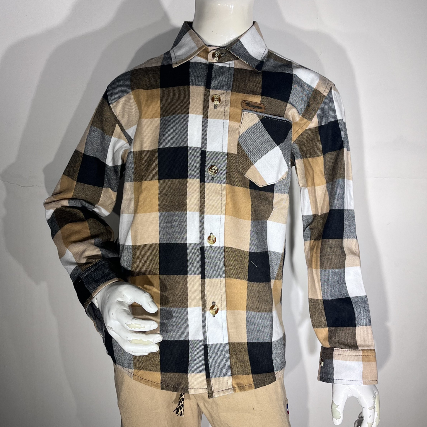 Camisa leñadora - Beige