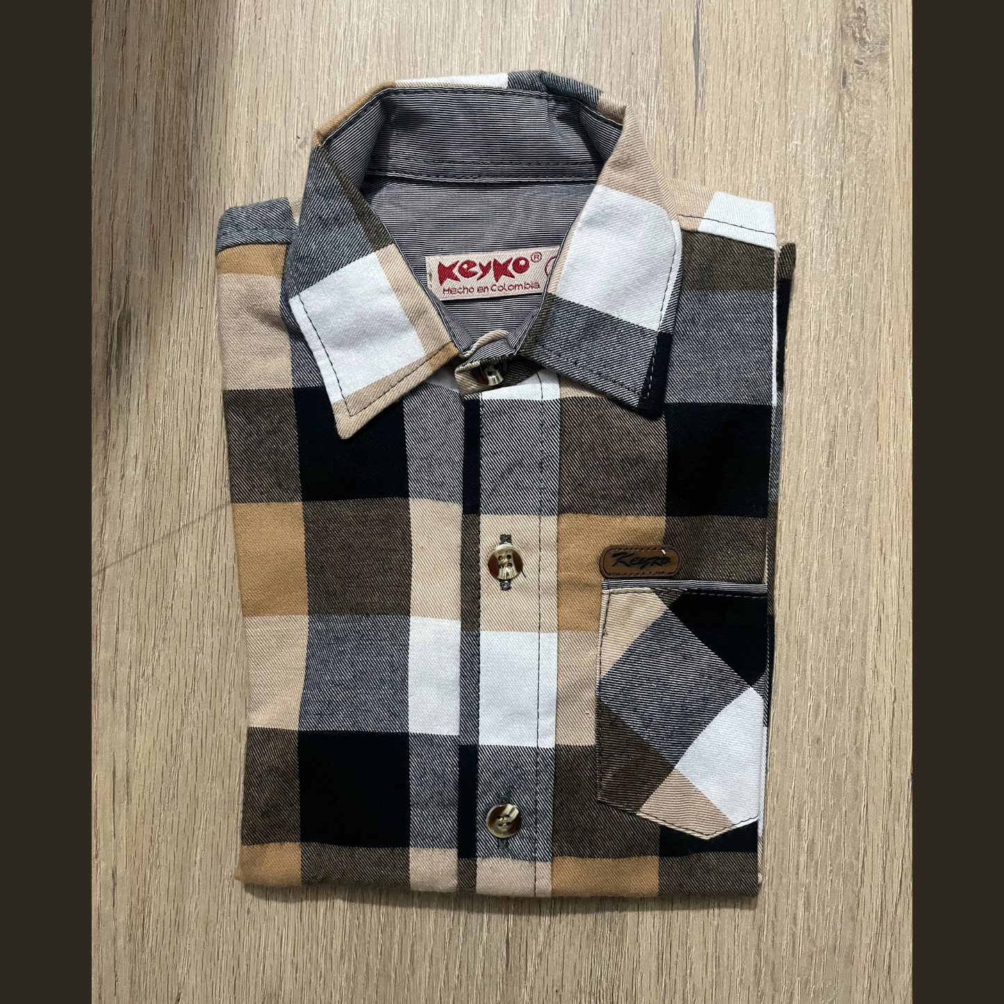 Camisa leñadora - Beige