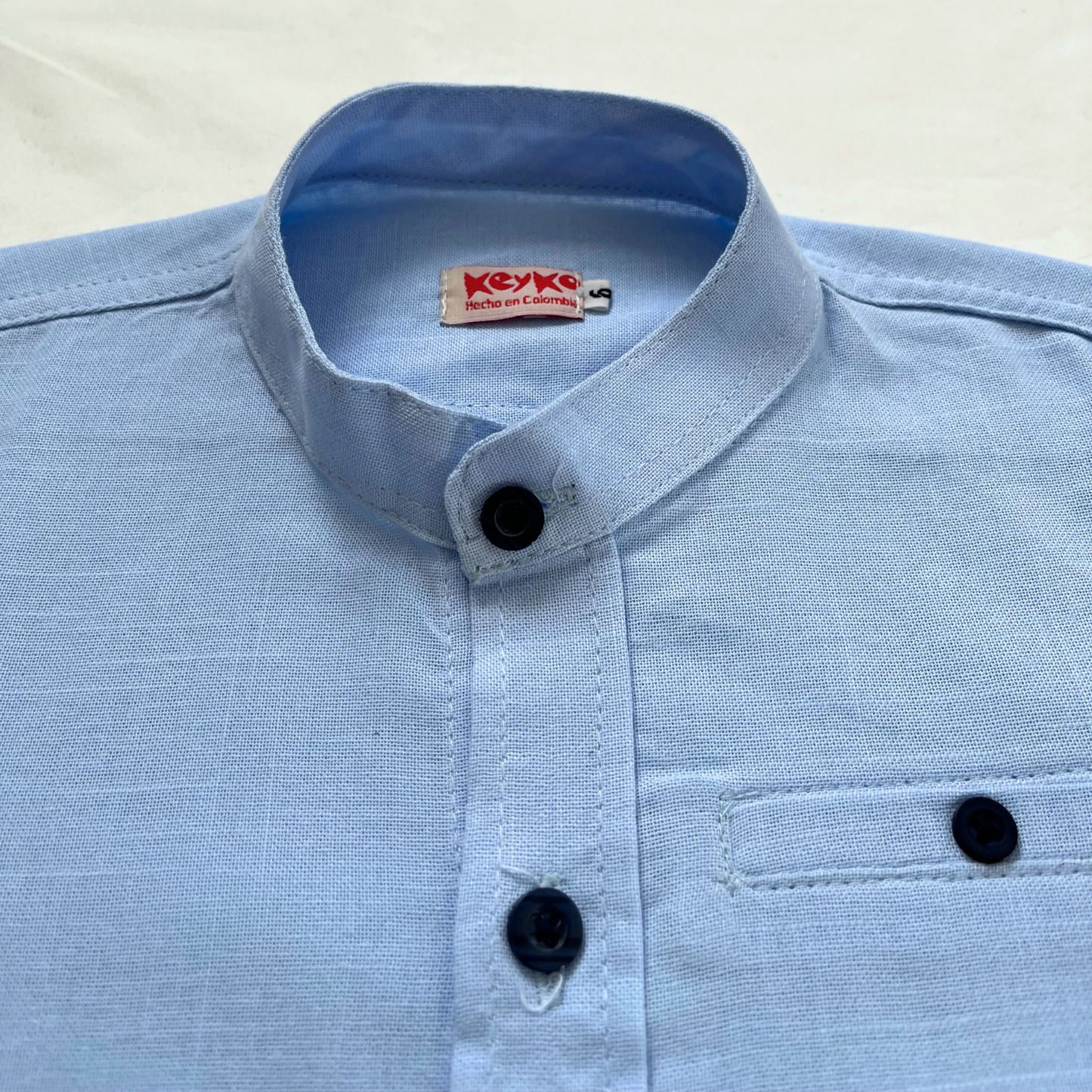 Camisa lino - azul