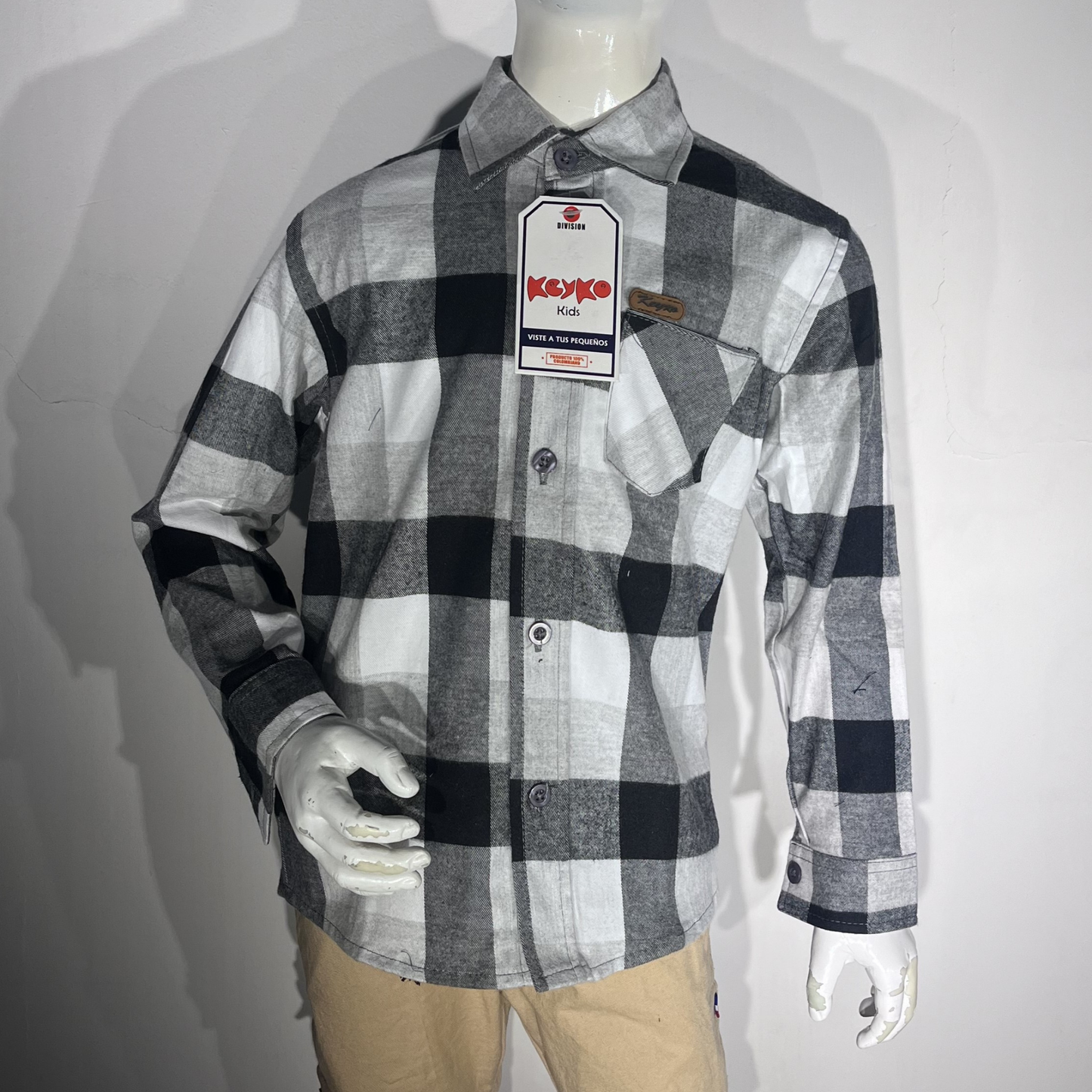 Camisa leñadora - Gris/negro
