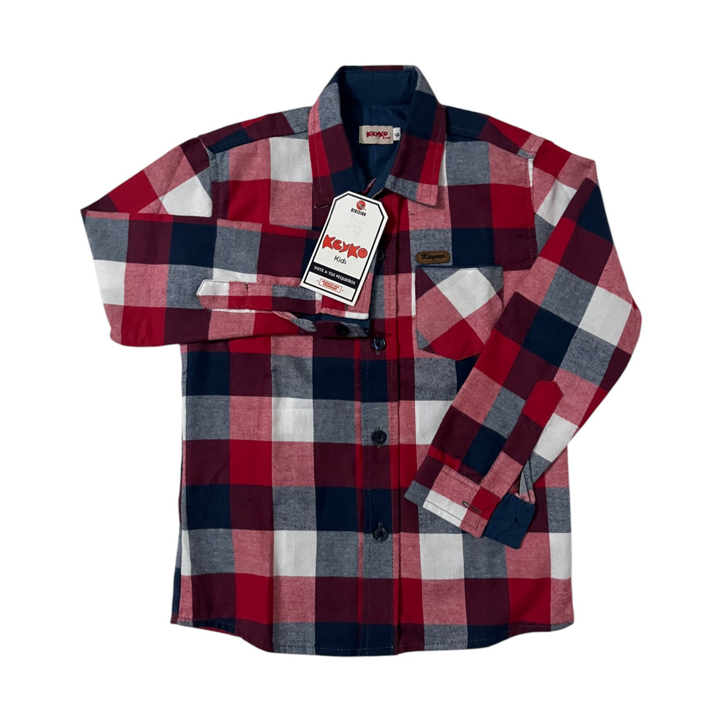 Camisa leñadora - Rojo/azul