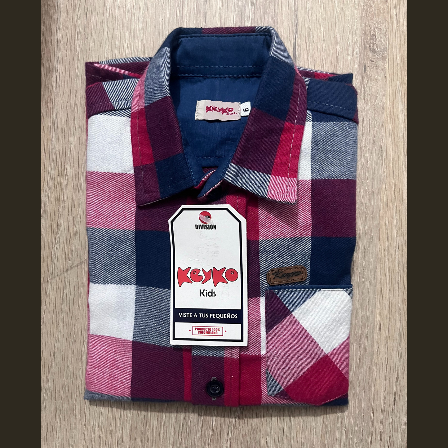 Camisa leñadora - Rojo/azul