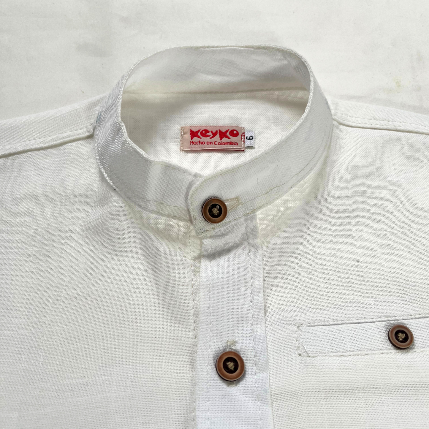 Camisa lino - Marfil