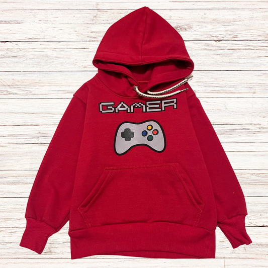Hoodie para niños - Rojo (Gamer)