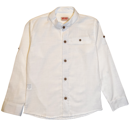 Camisa lino - Marfil