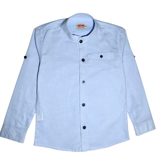 Camisa lino - azul