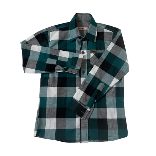 Camisa leñadora - Verde petróleo