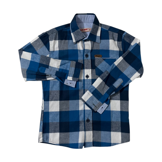Camisa leñadora - Azul