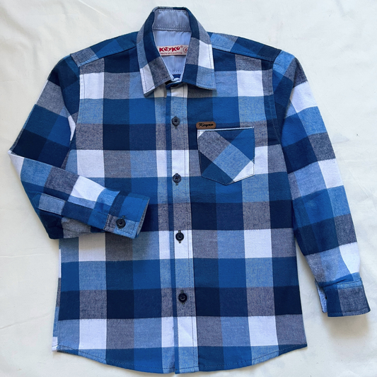 Camisa leñadora - Azul