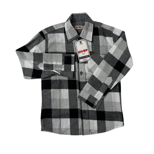 Camisa leñadora - Gris/negro